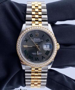 Rolex Datejust 36 Diamond Bezel Wimbledon Dial