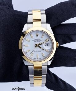 Rolex Datejust 41 Steel & Gold White Dial