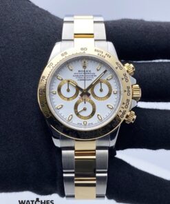 Rolex Daytona Two Tone White Dial