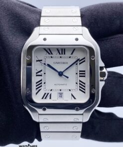Cartier Santos Large White Dial