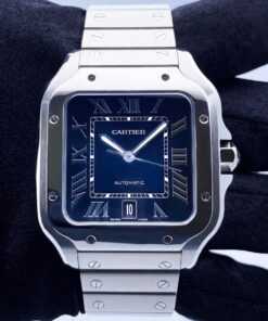 Cartier Santos Large Blue Dial