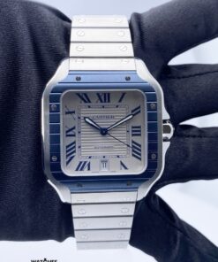 Cartier Santos Large Grey Dial