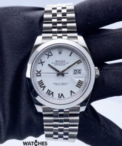 Rolex Datejust 41 White Roman Dial